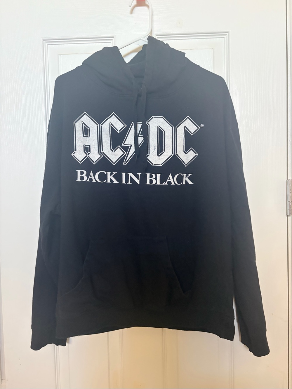 AC/DC Black Tee with White Logo Print